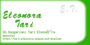 eleonora tari business card